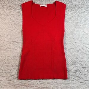 Anthropologie Red Midi Skirt for Cocktail Events